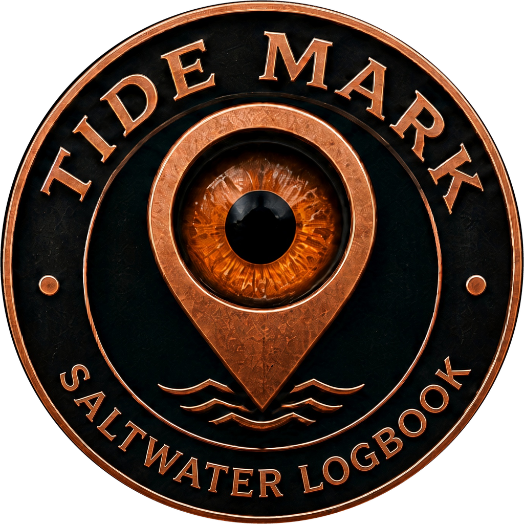Tide Mark Saltwater Logbook seal — South Texas Charters